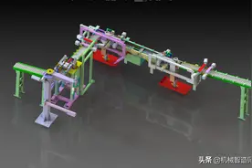 用铝型材和方管搭建的几款流水线和非标设备框架3D模型图片