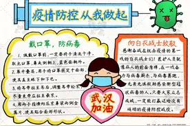 普及抗病毒知识，我们在行动！武汉加油！防控疫情手抄报教程图片