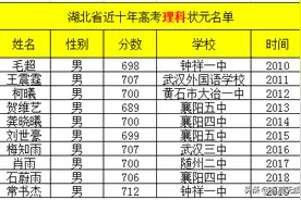 近十年湖北省高考状元名单，都是实力派图片