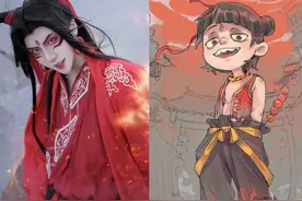川爸最新作之哪吒Cosplay！魔童变美少年，这个魔丸不丑还很帅图片