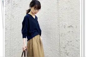 近视眼的女人怎么穿？根据镜框配衣服！日系眼镜穿搭造型分享图片