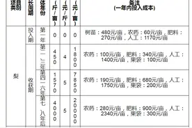 上海市征地财物补偿标准（2020）——果树类图片