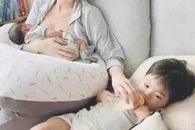 “香香公主”岑丽香官宣二胎！同时给两个孩子喂奶，脸部发福明显图片