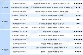2021年啤酒行业上市公司全方位对比图片