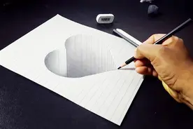给大家分享一个素描绘画小视频，用一支铅笔画出爱心的简单画法！视频封面