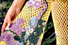 「针织作品」35款高手编织的经典唯美钩花长裤子图片