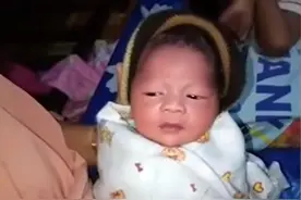 印尼女子称：刚出生的儿子是一小时前怀上的，是上帝的恩赐图片