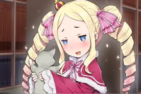 从零开始的异世界生活贝蒂手机壁纸 洋娃娃少女激萌图片
