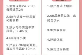 顺产与剖腹产42天坐月子注意事项图片