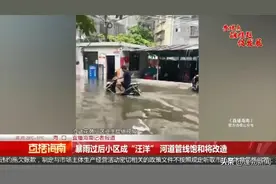 暴雨过后小区成“汪洋”河道管线饱和将改造图片