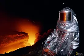 火山喷发通红炽热，景象惊心动魄，这是大自然中的奇观图片