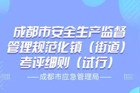 镇（街道）安全生产监督管理规范化建设如何推进？成都市政府安办这份《细则》出台！图片