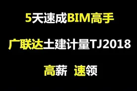 广联达土建计量GTJ2018课件+实操，5天速成BIM高手，帮你拿高工资图片