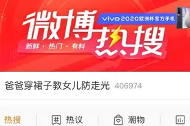 爸爸穿裙子，教女儿怎样防“走光“，已有2亿人次围观图片