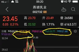 燕塘乳业（中长线走势分析）图片