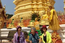 退休母女仨出国自由行，没有办签证，抵达曼谷机场，艰难入海关图片
