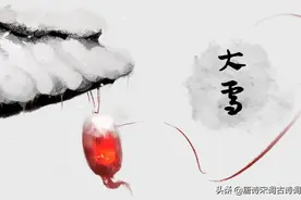 大雪节气，赏析苏轼的​《江神子·大雪》图片