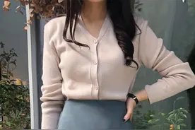 修身款VS宽松款的韩式开衫，哪一种比较好呢？喜欢的来看看吧图片