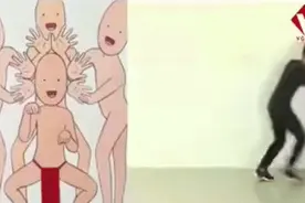 GIF动图：快乐拍照应该有的姿势，大家可以试一试哟图片