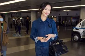 牛仔"连体裤"被王鸥带火了，造型酷帅甜美，果然瘦了就是好看图片