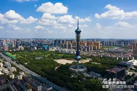 石家庄：200米高空俯瞰城市高颜值图片