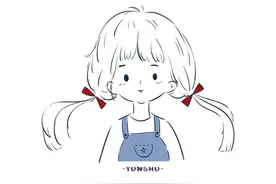 小清新简笔画女孩头像图片