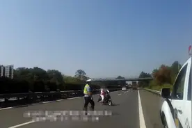鹰潭：看到高速公路上的女子，交警急到发出“狮吼”图片