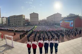 开学第一天，元气满满入校园图片