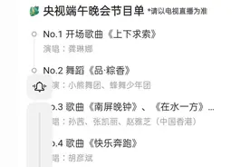 央视端午晚会节目单曝光，一句话点评17个节目图片