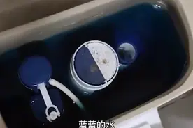 直犯恶心！浙江一男子在马桶水箱放入洁厕灵，结果厨房的水变蓝了图片