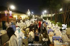 迪士尼烟花绽放下的医护人员：没人抱怨或插队，看到全员阴性终放心图片