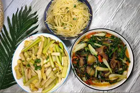晒晚餐3道菜，简单美味实惠好吃，藠头的湖南独特做法，太解馋了图片