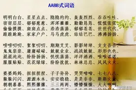 语文老师：AABB+ABAB+ABAC+AACC式词语汇总，让孩子背熟图片