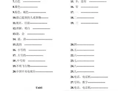 2020人教版七年级英语上册单词听写（排版）图片