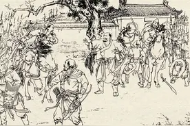 连环画水浒传74：朱仝雷横二人，都与晁盖要好，都存心放走晁盖图片