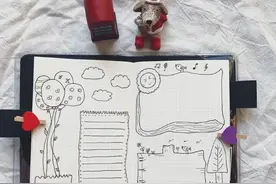 一组简单好看的手帐排版！收藏备用吧图片