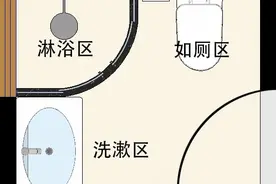 不到5㎡卫生间做干湿分离，老公看完被圈粉（附方案+案例）图片