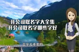 开公司取名字大全集，开公司取名字哪些字好视频封面