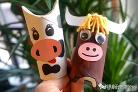 春节到，超可爱的牛卡片、牛灯笼、纸筒牛开心玩起来图片