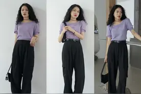 早秋：“束脚裤”的4种帅气穿搭：穿上刚柔并济，很有女人味图片