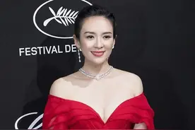 章子怡深V晚礼服美翻了图片