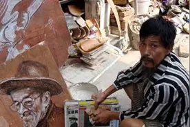 中国式毕加索——徐荣发：穷困潦倒靠低保度日图片