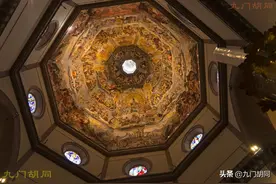 欧洲旅游怀旧系列42，佛罗伦萨百花教堂（内部、圆顶和钟楼）图片