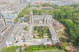 航拍德云社山东分社项目的最新进展图片
