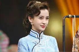 杨颖旗袍配丝袜曲线动人，完美性感的诱惑！图片