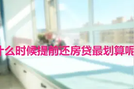 什么时候提前还房贷最划算呢？视频封面