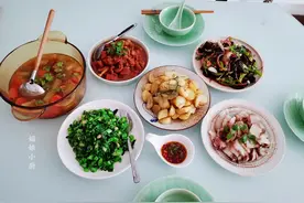 1小时做5菜1汤，3人午餐有点丰盛，老家朋友吃得合口味图片