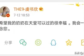 虞书欣发文：希望在天堂可以过得很幸福，粉丝：节哀顺变看后泪崩图片