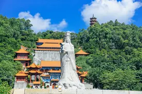 由霍英东捐资重建，东南亚最大妈祖庙在广州南沙，规模居同类之最图片