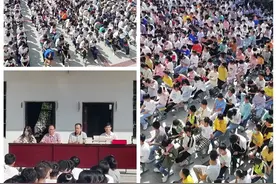 曾都区洛阳镇中心学校举行2021年秋开学典礼图片